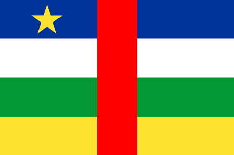 Flag of Centralafrikanska Republiken